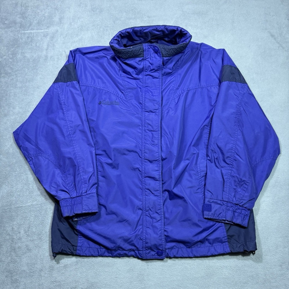 VINTAGE Columbia Jacket Womens L Bugaboo Purple 90s Insulated Ski Coat Gorpcore